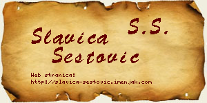 Slavica Šestović vizit kartica